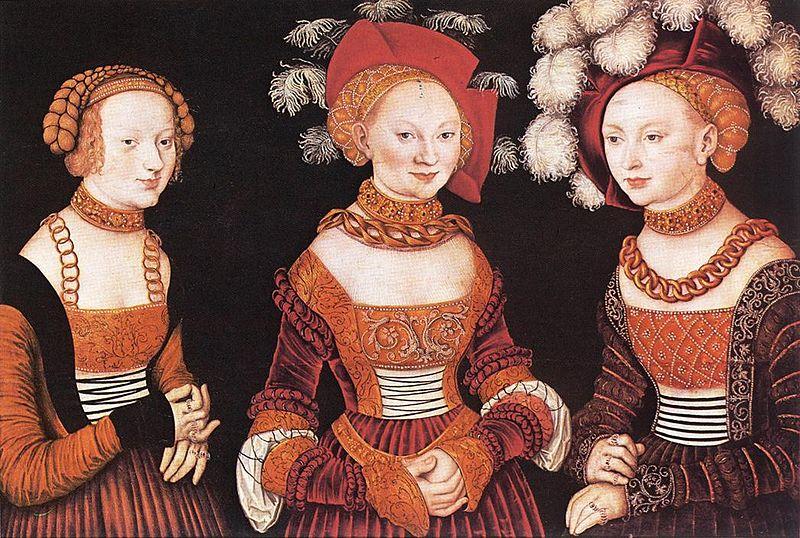 Lucas Cranach the Elder Emilia and Sidonia